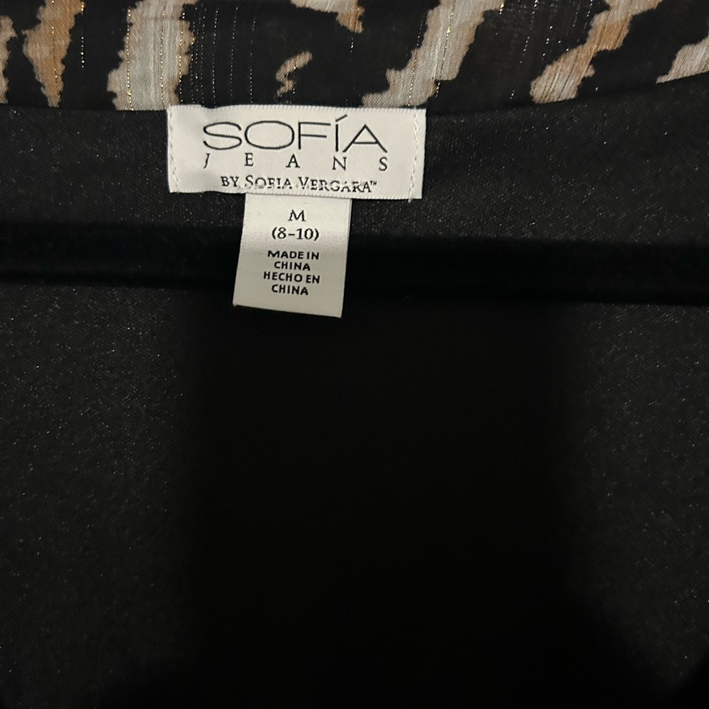 Sofia By Sofia Vergara Zebra Print Long Sleeve Dr… - image 4